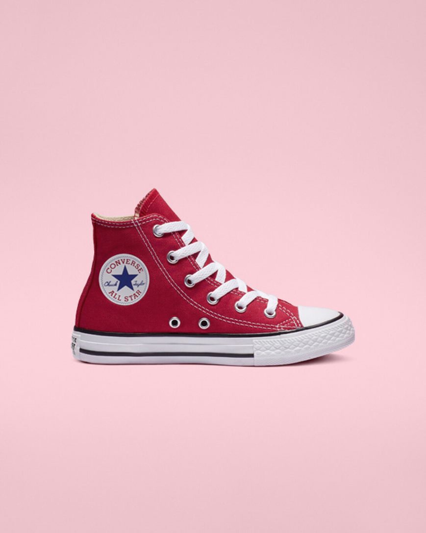 Zapatillas Altas Converse Chuck Taylor All Star Classic Niña Rojas | PE 74P085